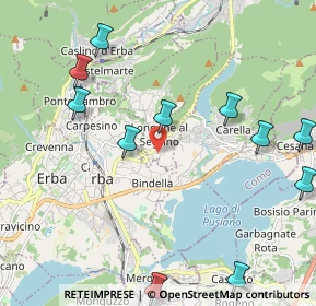 Mappa Via Giuseppe Parini, 22030 Longone Al Segrino CO, Italia (2.76923)