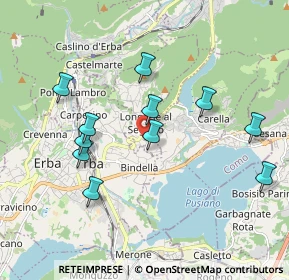 Mappa Via Giuseppe Parini, 22030 Longone Al Segrino CO, Italia (1.83545)