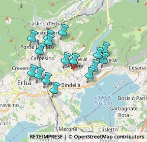 Mappa Via Giuseppe Parini, 22030 Longone Al Segrino CO, Italia (1.57)