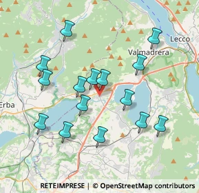 Mappa Via Marco D'Oggiono, 23861 Cesana Brianza LC, Italia (3.622)