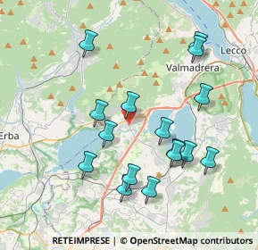 Mappa Via Marco D'Oggiono, 23861 Cesana Brianza LC, Italia (3.8025)