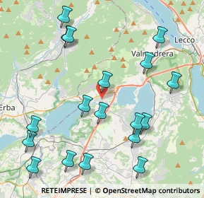 Mappa Via Marco D'Oggiono, 23861 Cesana Brianza LC, Italia (4.80389)