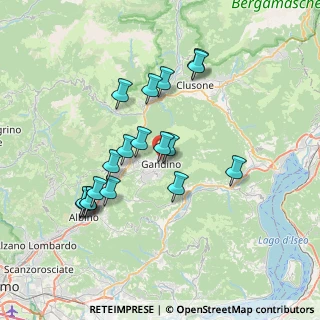 Mappa Via Cà da Pì, 24024 Gandino BG, Italia (6.80389)