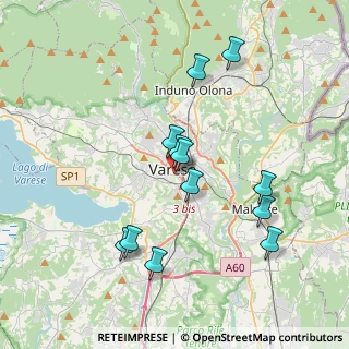 Mappa Piazza della Repubblica angolo Ravasi, 21100 Varese VA, Italia (3.60583)