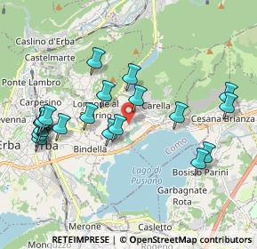 Mappa Via Gaetano Strambio, 22030 Eupilio CO, Italia (2.041)