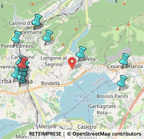 Mappa Via Gaetano Strambio, 22030 Eupilio CO, Italia (2.668)
