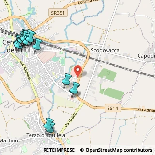 Mappa Via Ermes Midena, 33052 Cervignano del Friuli UD, Italia (1.5535)