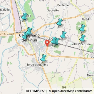 Mappa Via Ermes Midena, 33052 Cervignano del Friuli UD, Italia (1.99455)