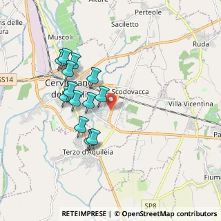 Mappa Via Ermes Midena, 33052 Cervignano del Friuli UD, Italia (1.68692)