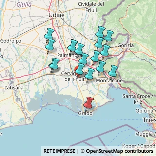Mappa Via Ermes Midena, 33052 Cervignano del Friuli UD, Italia (11.67222)