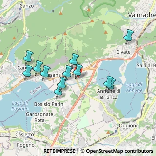 Mappa Via Alessandro Volta, 23867 Suello LC, Italia (1.77083)