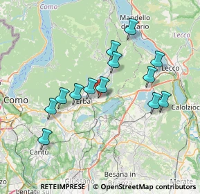 Mappa Via Giuseppe Parini, 22030 Longone Al Segrino CO, Italia (6.75077)