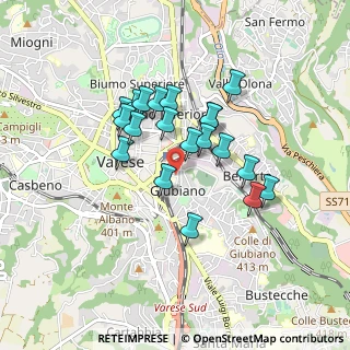 Mappa Via Michelangelo Buonarroti, 21100 Varese VA, Italia (0.7035)