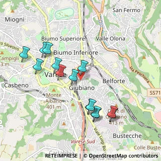 Mappa Via Leonardo Da Vinci, 21100 Varese VA, Italia (0.97571)