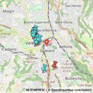 Mappa Via Leonardo Da Vinci, 21100 Varese VA, Italia (0.73714)
