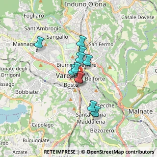 Mappa Via Leonardo Da Vinci, 21100 Varese VA, Italia (1.13364)