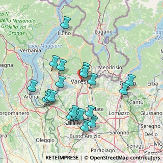 Mappa Via Leonardo Da Vinci, 21100 Varese VA, Italia (15.4755)