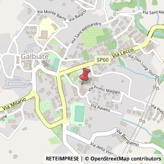 Mappa Via 1' Maggio, 13, 23851 Galbiate, Lecco (Lombardia)