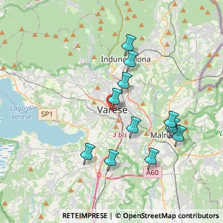 Mappa Piazza Ragazzi del, 21100 Varese VA, Italia (3.74545)