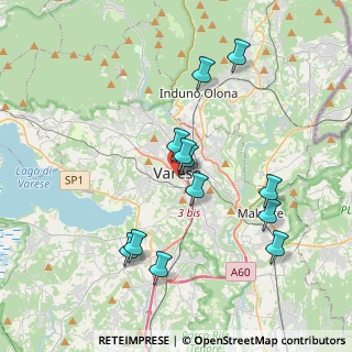 Mappa Piazza Ragazzi del, 21100 Varese VA, Italia (3.6575)