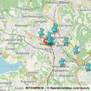 Mappa Piazza Ragazzi del, 21100 Varese VA, Italia (1.50909)