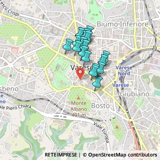 Mappa Piazza Ragazzi del, 21100 Varese VA, Italia (0.34526)