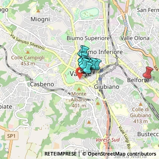 Mappa Piazza Ragazzi del, 21100 Varese VA, Italia (0.37467)