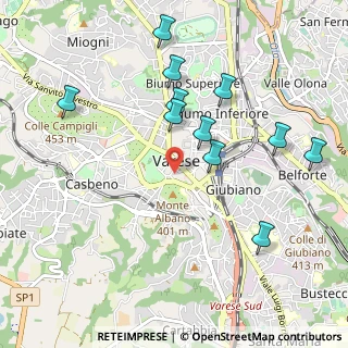 Mappa Piazza Ragazzi del, 21100 Varese VA, Italia (1.03091)