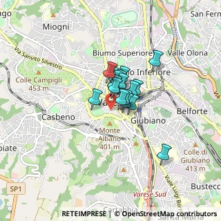 Mappa Piazza Ragazzi del, 21100 Varese VA, Italia (0.44111)