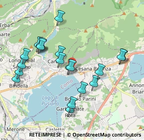 Mappa Via Alessandro Manzoni, 22030 Pusiano CO, Italia (1.9465)