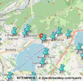 Mappa Via Alessandro Manzoni, 22030 Pusiano CO, Italia (2.79)