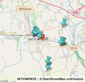Mappa Via Costantino Dardi, 33052 Cervignano del Friuli UD, Italia (2.99455)
