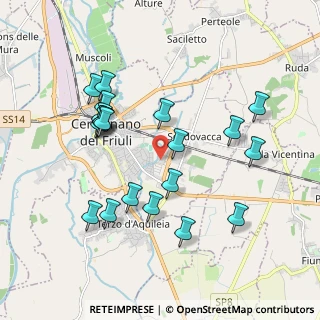 Mappa Via Costantino Dardi, 33052 Cervignano del Friuli UD, Italia (1.912)