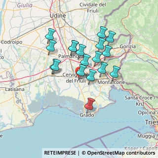 Mappa Via Costantino Dardi, 33052 Cervignano del Friuli UD, Italia (11.64944)