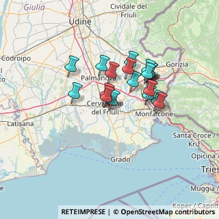 Mappa Via Costantino Dardi, 33052 Cervignano del Friuli UD, Italia (10.326)