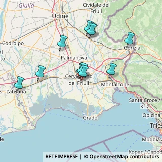 Mappa Via Della Turisella, 33052 Cervignano del Friuli UD, Italia (13.95636)