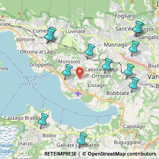 Mappa Via Mottarone, 21100 Varese VA, Italia (2.62667)