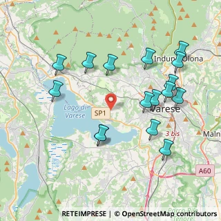 Mappa Via Mottarone, 21100 Varese VA, Italia (4.155)