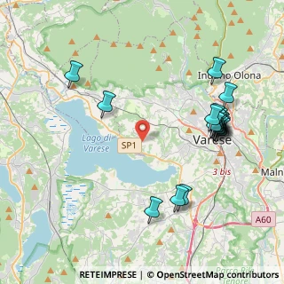 Mappa Via Mottarone, 21100 Varese VA, Italia (4.44526)