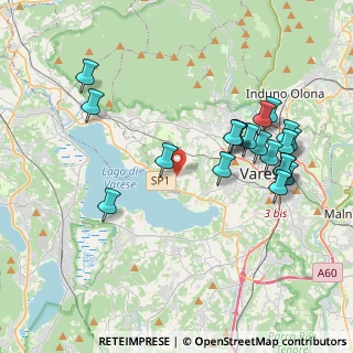 Mappa Via Mottarone, 21100 Varese VA, Italia (4.115)