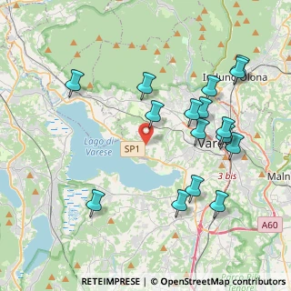 Mappa Via Mottarone, 21100 Varese VA, Italia (4.28938)
