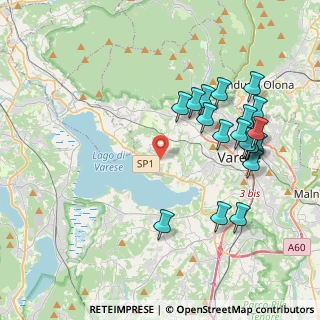Mappa Via Mottarone, 21100 Varese VA, Italia (4.21579)
