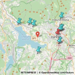 Mappa Via Mottarone, 21100 Varese VA, Italia (4.69545)