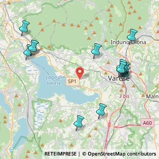 Mappa Via Mottarone, 21100 Varese VA, Italia (5.09571)