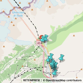 Mappa Strada Brenva, 11013 Courmayeur AO, Italia (2.48818)