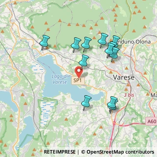 Mappa Via Santorre di Santarosa, 21100 Varese VA, Italia (3.8125)