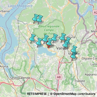 Mappa Via Santorre di Santarosa, 21100 Varese VA, Italia (5.73583)