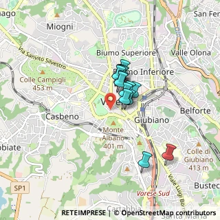 Mappa Via Carrobbio, 21100 Varese VA, Italia (0.54214)