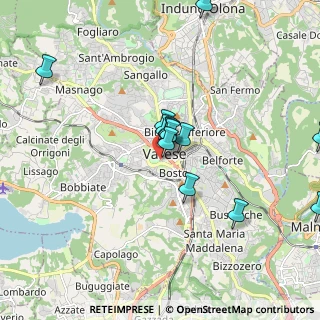 Mappa Via Carrobbio, 21100 Varese VA, Italia (1.74385)