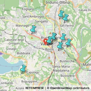 Mappa Via Carrobbio, 21100 Varese VA, Italia (1.57273)